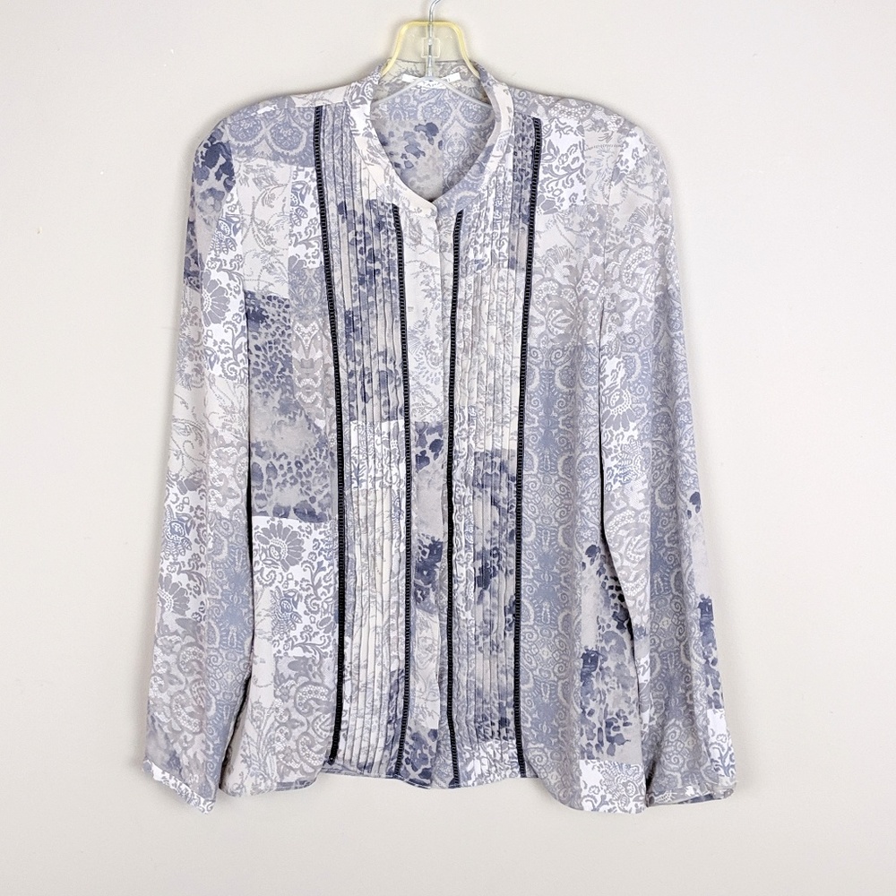 Tahari | Button Down Print Blouse - K2